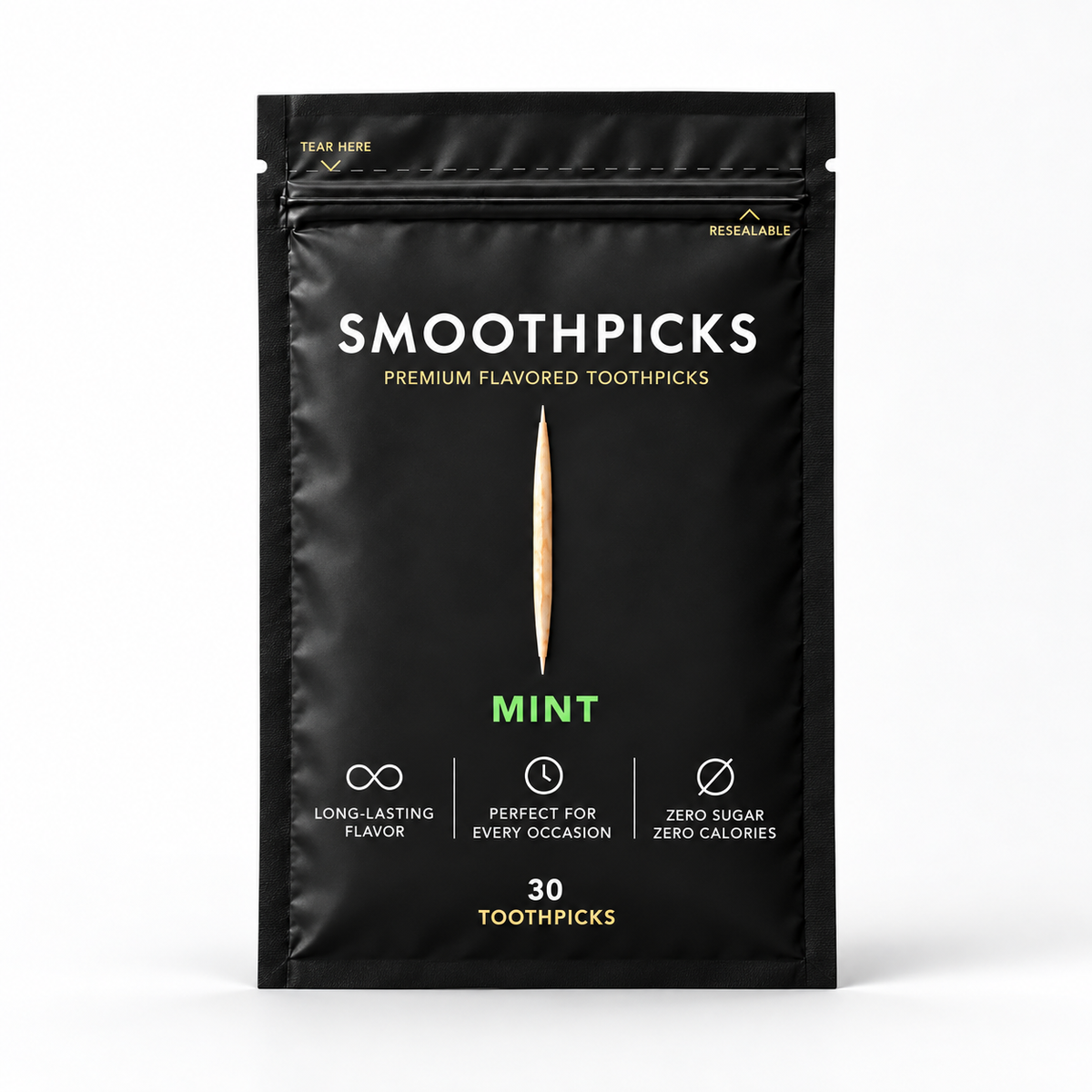Mint flavored toothpicks
